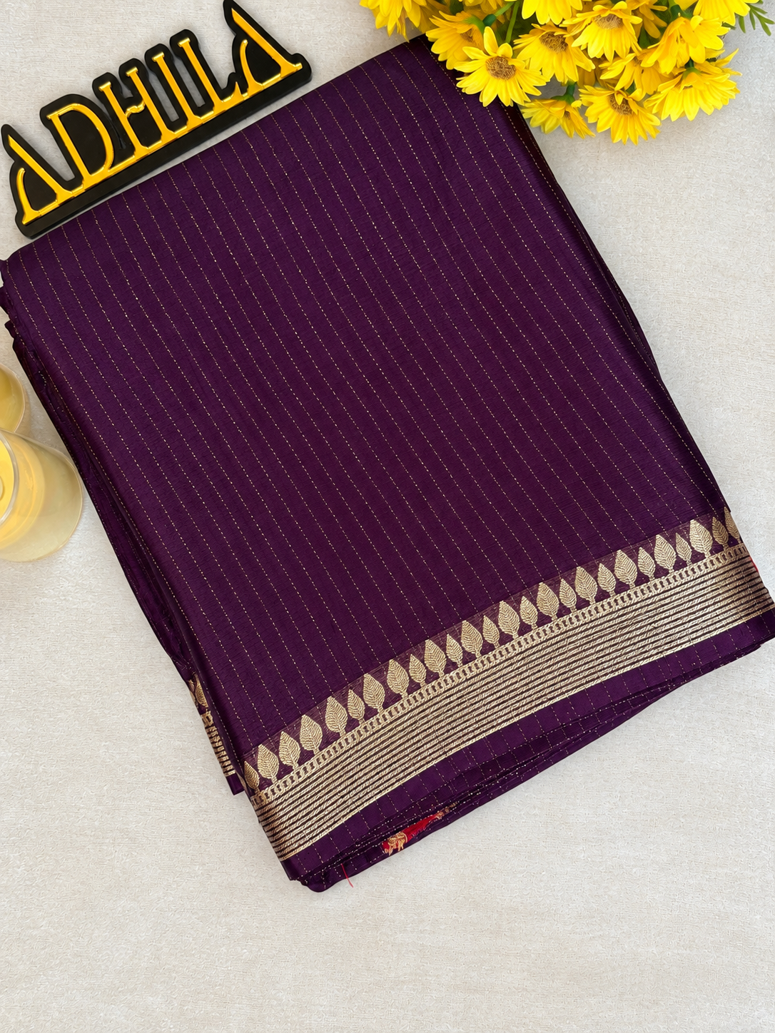 Viscose Cherry Silk Saree