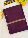 Viscose Crape Butta Saree – Wine