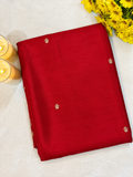 Viscose Crape Butta Saree – Ruby Red