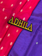 Viscose Crape Butta Saree – Purple