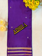 Viscose Crape Butta Saree – Purple